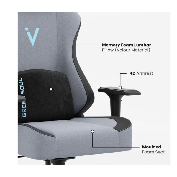 Green Soul Vision Multi Functional Ergonomic Gaming Chair Slate 3 - LXINDIA.COM