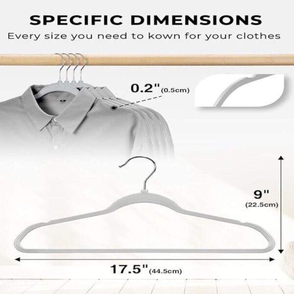 HOLLIO 20 Pack Slim Plastic Hangers for Clothes 1 - LXINDIA.COM