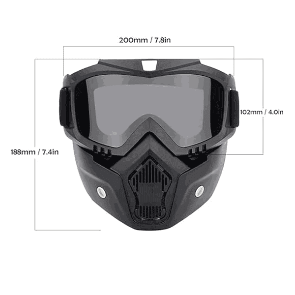 HOME CUBE Unisex 1 Pc Motorcycle Reusable Goggles Mask3 - LXINDIA.COM