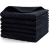 HOMEXCEL Microfiber Towels 16x16 Inch Black Pack of 2 - LXINDIA.COM