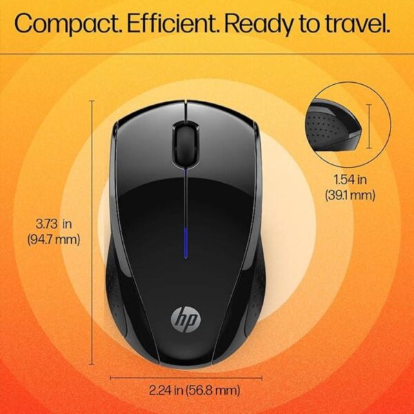 HP 220 Silent Wireless Mouse 391R4AA Black 2 - LXINDIA.COM