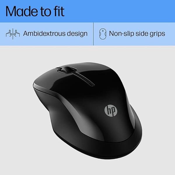 HP 250 Dual Mode Wireless Mouse Upto 1600 DPI Matte Black 2 - LXINDIA.COM