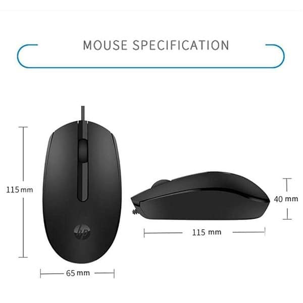 HP M10 Wired USB Mouse High Definition 1000DPI 1 - LXINDIA.COM