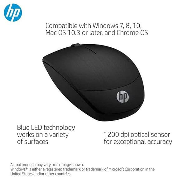 HP X200 Wireless Mouse Adjustable DPI up to 1600 6VY95AA 2 - LXINDIA.COM