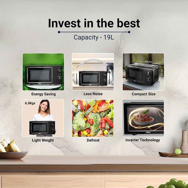 Haier 19 L Solo Microwave Oven HIL1901MBPB1 - LXINDIA.COM