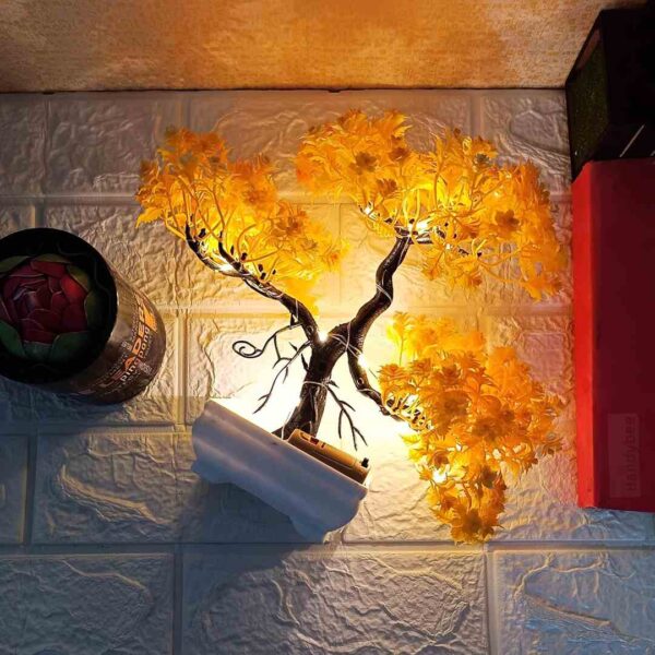 Handybee 24 cm LED Artificial Tree Yellow - LXINDIA.COM