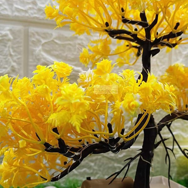 Handybee 24 cm LED Artificial Tree Yellow a - LXINDIA.COM