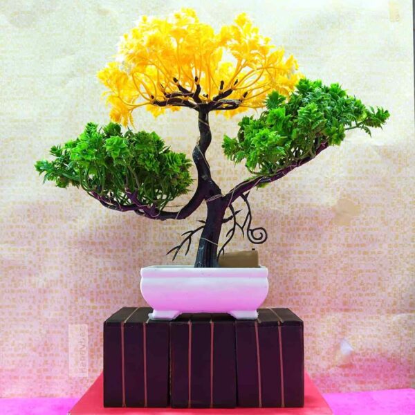 Handybee 24 cm LED Artificial Tree YellowGreen C - LXINDIA.COM