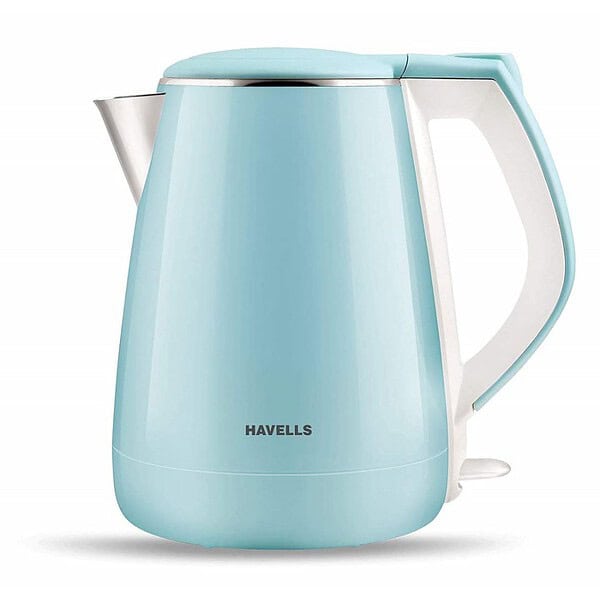 Havells Electric Kettle Aqua Plus 1250 Watts 1.2 liters Blue - LXINDIA.COM