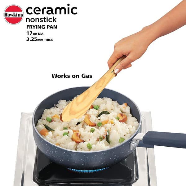 Hawkins Ceramic Nonstick 17 cm Diameter Frying Pan C - LXINDIA.COM