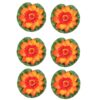 Homesake Artificial Floating Foam Lotus Set of 6 Orange b - LXINDIA.COM