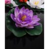 Homesake Artificial Floating Foam Lotus Set of 6 Purple a - LXINDIA.COM