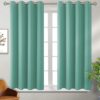 Homestan Blackout Curtains 5 Feet Long Set of 2 Light Green - LXINDIA.COM