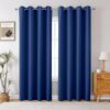 Homestan Blackout Curtains 7 Feet Long Set of 2 Royal Blue - LXINDIA.COM