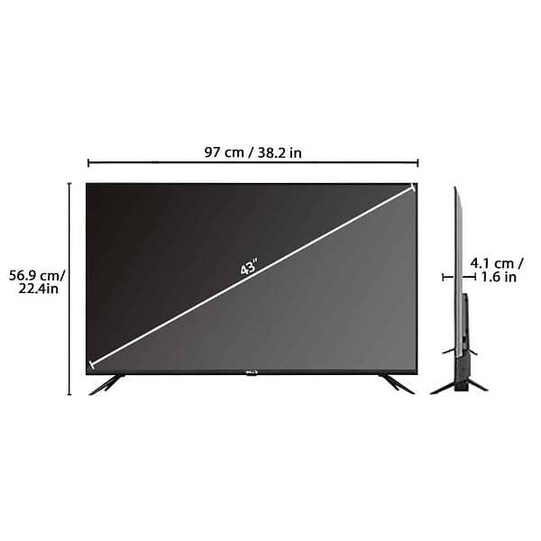 IBELL 109cm 43 inches Frameless Google LED TV GTV43E1 - LXINDIA.COM