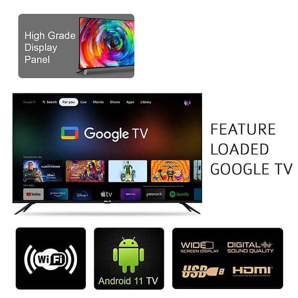 IBELL 109cm 43 inches Frameless Google LED TV GTV43E2 - LXINDIA.COM