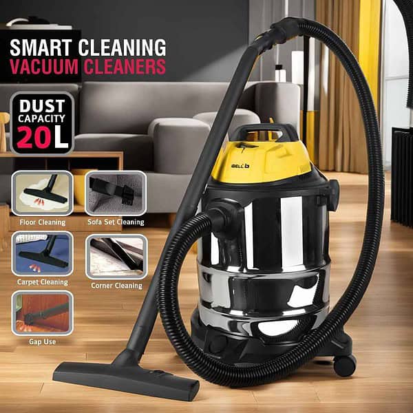 IBELL 2012WBPLUS Vacuum Cleaner 20L 1400W Yellow1 - LXINDIA.COM