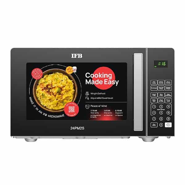 IFB 24 L Solo Microwave Oven 24PM2S Black1 - LXINDIA.COM