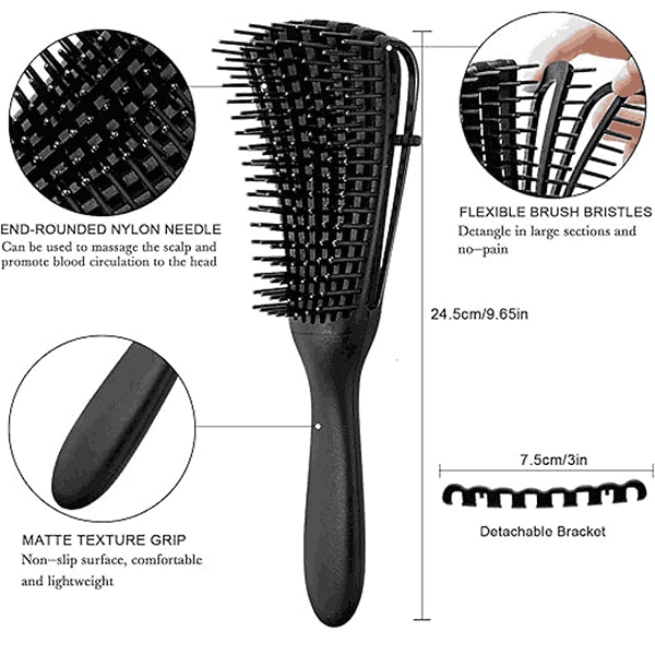 INSIME Detangler hair brush for curly hair comb for Women Men and Kids1 - LXINDIA.COM