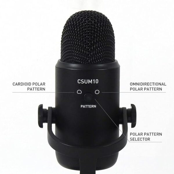 JBL Commercial CSUM10 Compact USB Microphone Black 2 - LXINDIA.COM