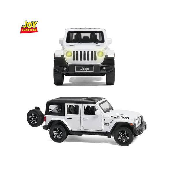 JOY JUNCTION Jeep Rubicon Model Car White 1 - LXINDIA.COM