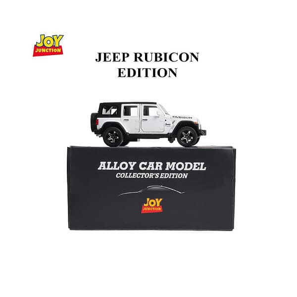 JOY JUNCTION Jeep Rubicon Model Car White 3 - LXINDIA.COM