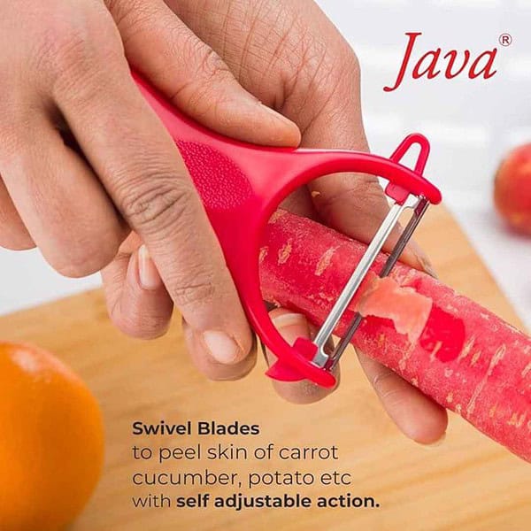 Java Swift Peeler Japanese Stainless Steel Red Pack of 12 - LXINDIA.COM