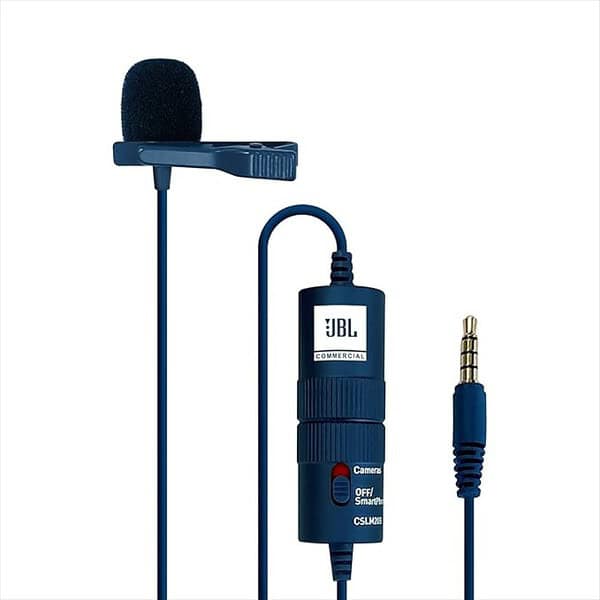 Jbl Commercial Cslm20B Edition Battery Powered Lavalier Microphone Blue - LXINDIA.COM