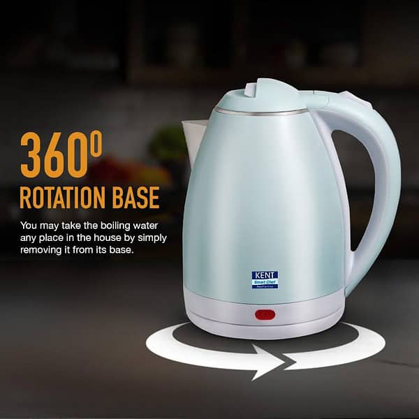 KENT Amaze Cool Touch Electric Kettle 1.8L 1500 W Aqua1 - LXINDIA.COM