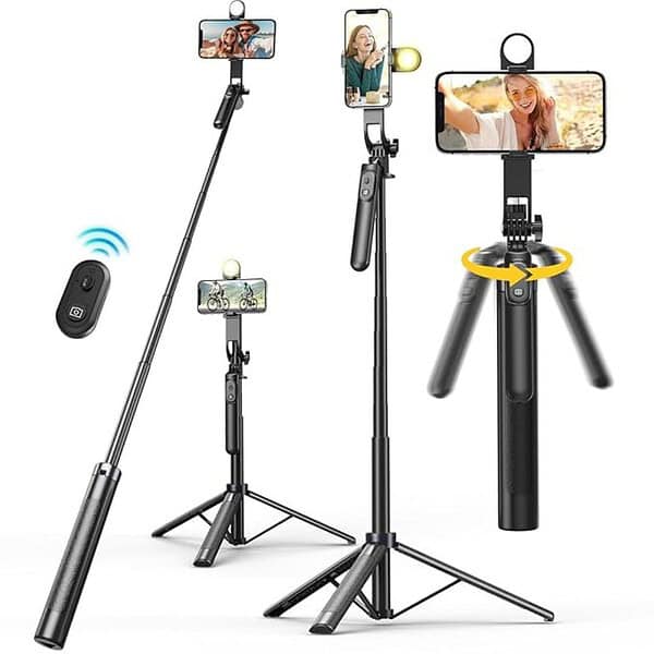 KINGONE Long Selfie Stick with Tripod Stand Aluminum 71inch - LXINDIA.COM