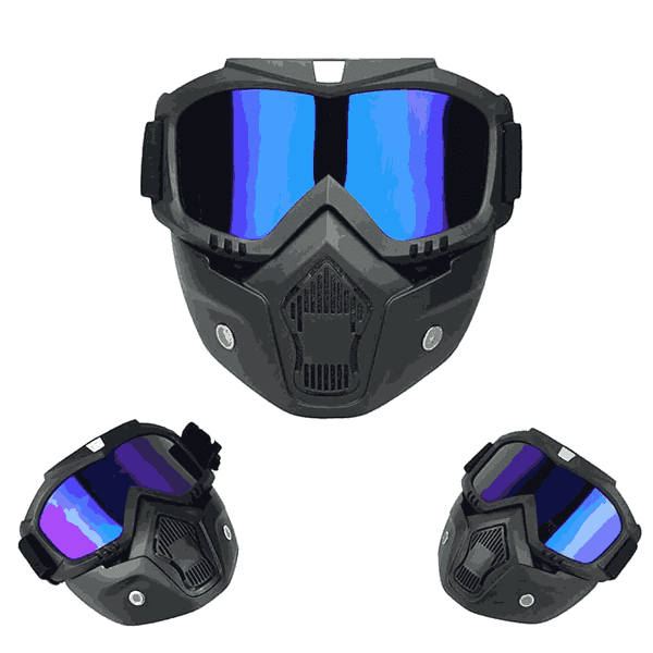 KPS Motorcycle Goggles Mask With Adjustable Elastic Strap1 - LXINDIA.COM