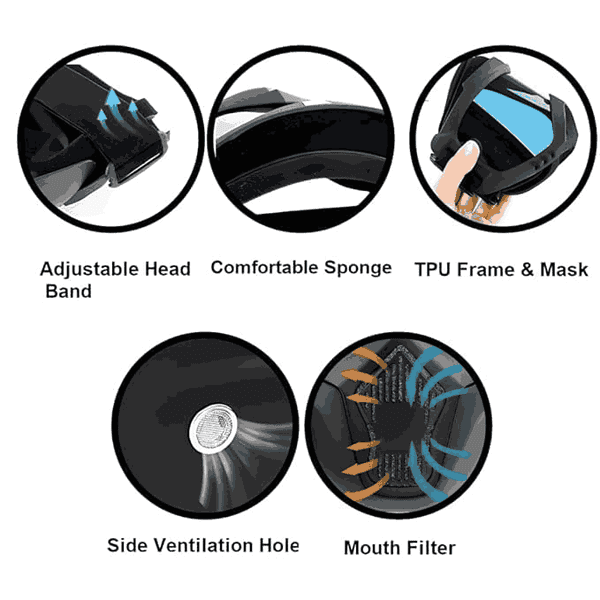 KRUJI ENTERPRISE Bike Riding Face Mask2 - LXINDIA.COM