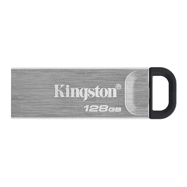 Kingston DataTraveler Kyson USB Flash Drive Gen 1 with Stylish Capless Metal Case DTKN128GB1 - LXINDIA.COM