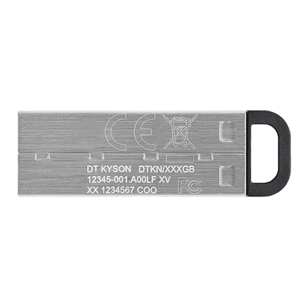 Kingston DataTraveler Kyson USB Flash Drive Gen 1 with Stylish Capless Metal Case DTKN128GB2 - LXINDIA.COM