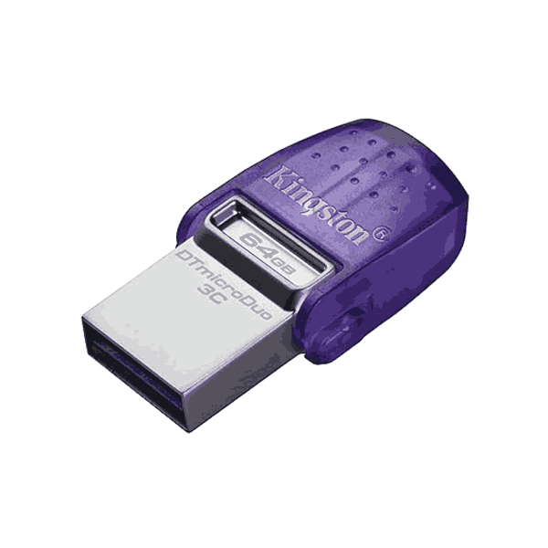 Kingston DataTraveler microDuo 3C 64GB USB C and USB A Flash Drive - LXINDIA.COM