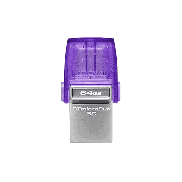 Kingston DataTraveler microDuo 3C 64GB USB C and USB A Flash Drive2 - LXINDIA.COM