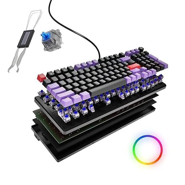 Kreo Hive Gaming Keyboard with 98 Key Design Outemu Switches Brown Switch - LXINDIA.COM