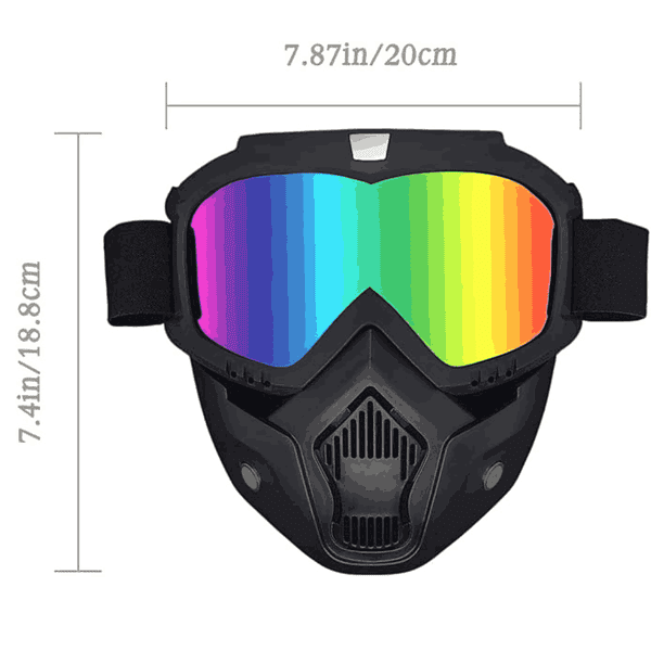 Kresal Paintball Anti Fog Goggles Glasses With Removable Face Mask3 - LXINDIA.COM