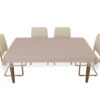 Kuber Industries Dining Table Cover 6 Seater 60x90 Beige - LXINDIA.COM