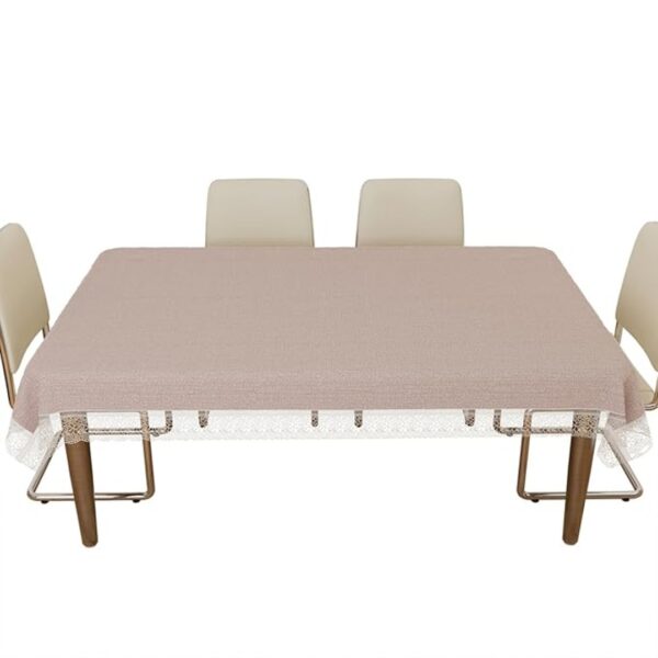 Kuber Industries Dining Table Cover 6 Seater 60x90 Beige - LXINDIA.COM