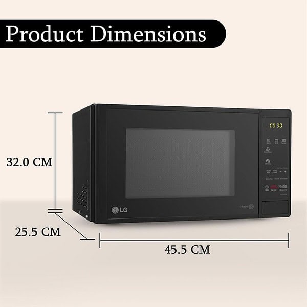 LG 20 L Grill Microwave Oven MH2044DB Black2 - LXINDIA.COM