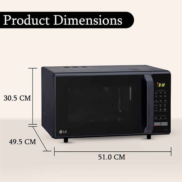 LG 28 L Convection Microwave Oven MC2846BV Black3 - LXINDIA.COM