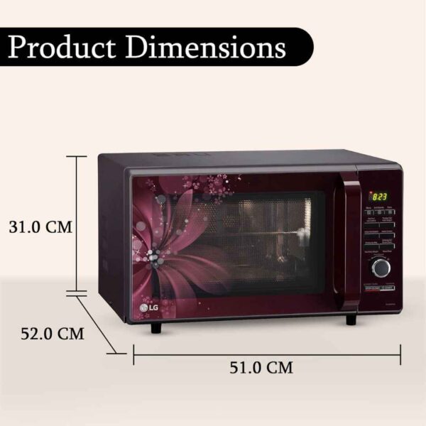 LG 28 L Convection Microwave Oven MC2886BRUM Black3 - LXINDIA.COM