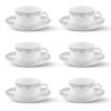 Larah by BOROSIL Lark Opalware Cup and Saucer Set of 12 p C - LXINDIA.COM