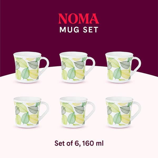 Larah by Borosil Crysta Series Noma Set of 6 Tea B - LXINDIA.COM