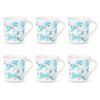 Larah by Borosil Stardust Opalware Mug Set of 6 Pcs Tea A - LXINDIA.COM