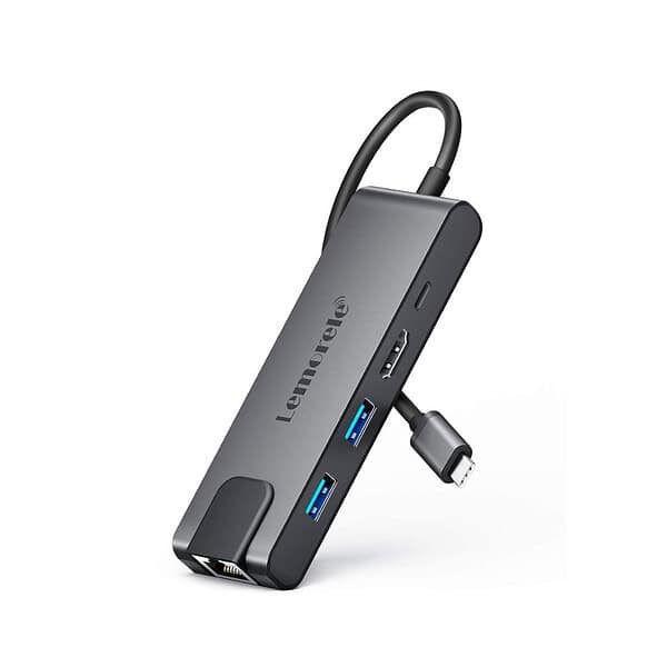 Lemorele 5 in 1 USB C Hub with 1000Mbps Ethernet - LXINDIA.COM