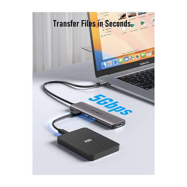 Lemorele USB C Hub Docking Station 6 in1 USB C Laptop Hub 4 - LXINDIA.COM