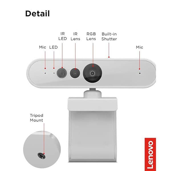 Lenovo 510 FHD Webcam with Full Stereo Dual Built in mics 1 - LXINDIA.COM