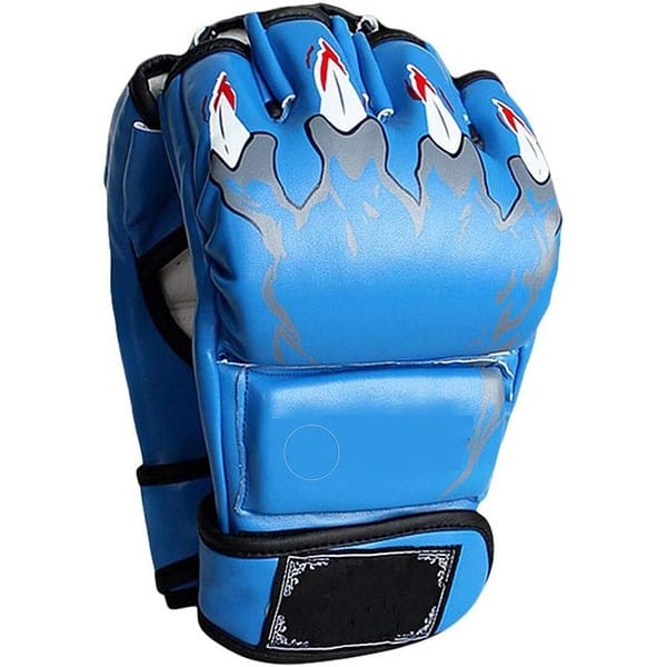 Leosportz Martial Arts Training Gloves Dragon Blue - LXINDIA.COM